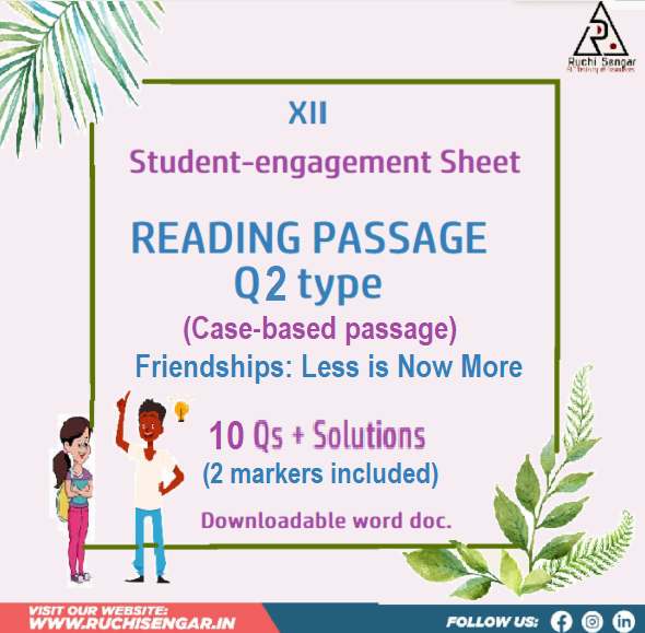 XII READING passage Q2 -10 Qs cover