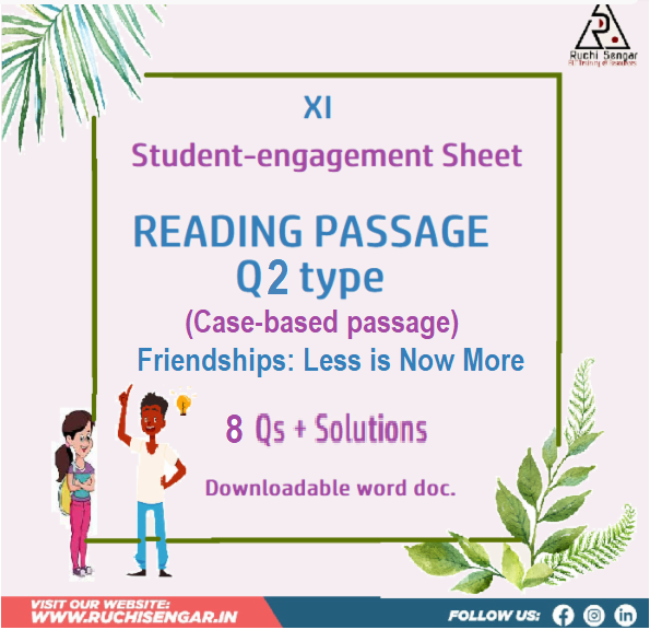 XI READING passage Q2 -8 Qs cover