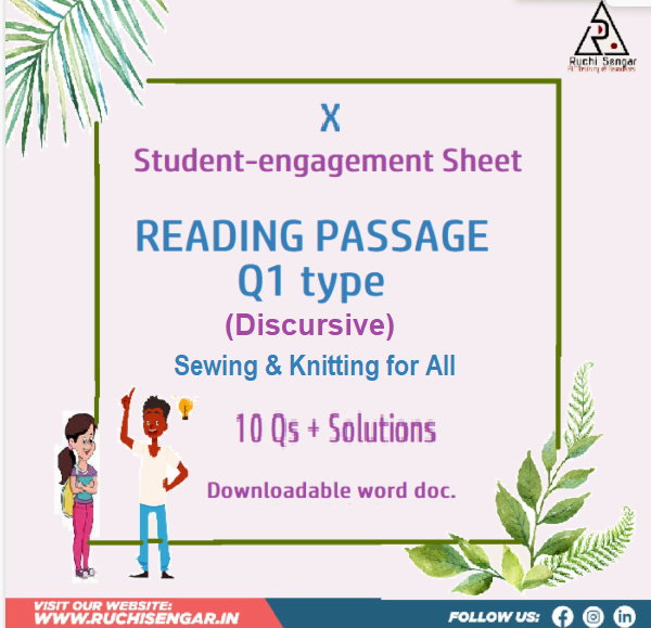 X - Discursive Passage Q1 -10 Qs cover