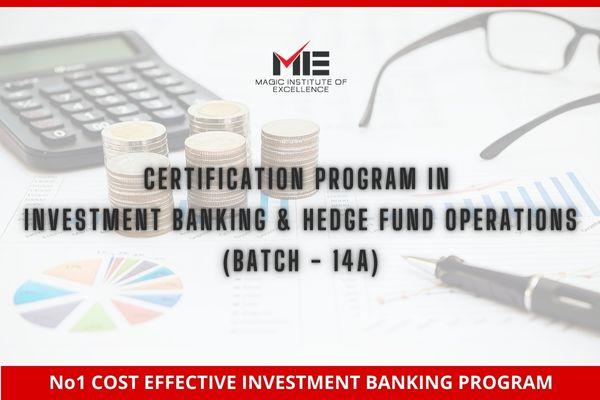 Certification Program in Investment Banking & Hedge Fund Operations (Batch -14A) cover