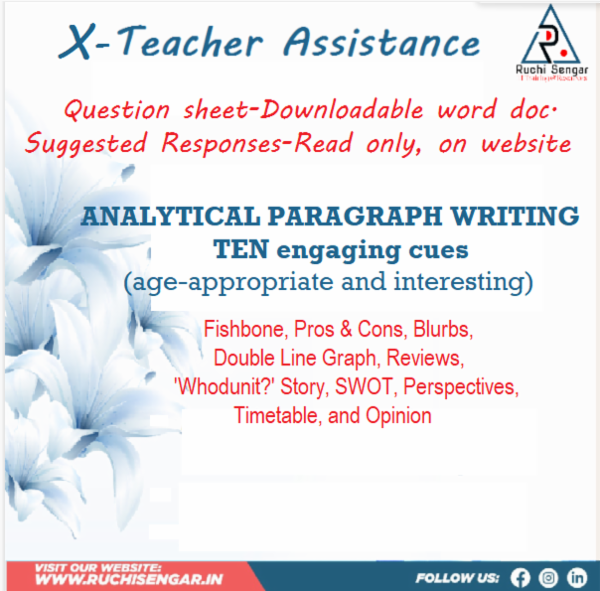 X-Analytical Paragraph Writing -10 cues cover