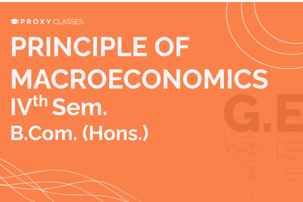 Principle Of Macroeconomics - VIth SEM cover