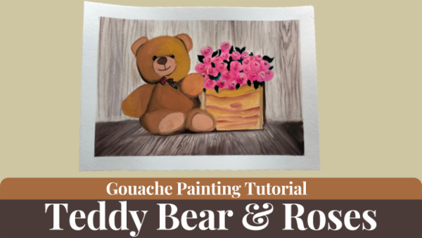 Teddy Bear and Flowers cover