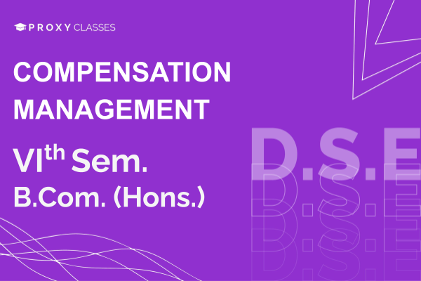 Compensation Management- VIth Sem cover