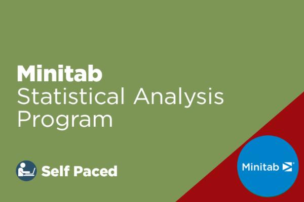 Minitab Statistical Analysis Program - Self Paced cover