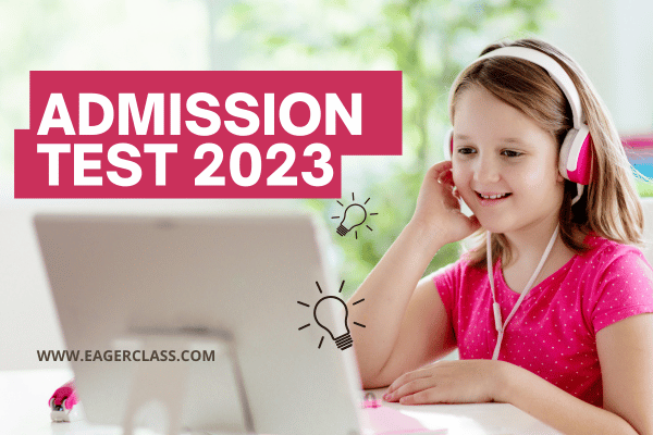 Admission Test cover