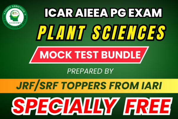 Plant Sciences free Mock Test for ICAR AIEEA PG EXAM cover