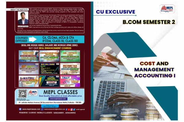 B.COM - SEMESTER 2 - COST & MANAGEMENT ACCOUNTING MAT cover