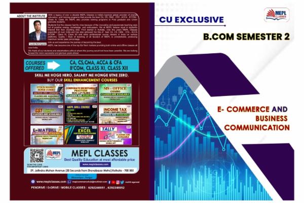 B.COM - SEMESTER 2 - E-COMMERCE & BUSINESS COMMUNICATION MAT cover