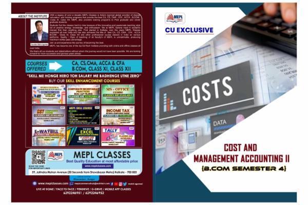 B.COM - SEMESTER 4 - COST & MANAGEMENT ACCOUNTING II MAT cover