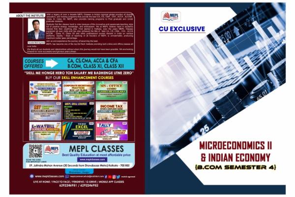 B.COM - SEMESTER 4 - MICROECONOMIC & INDIAN ECONOMY MAT cover