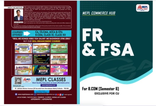 B.COM - SEMESTER 6 - FINANCIAL REPORTING AND FINANCIAL STATEMENT ANALYSIS MAT cover