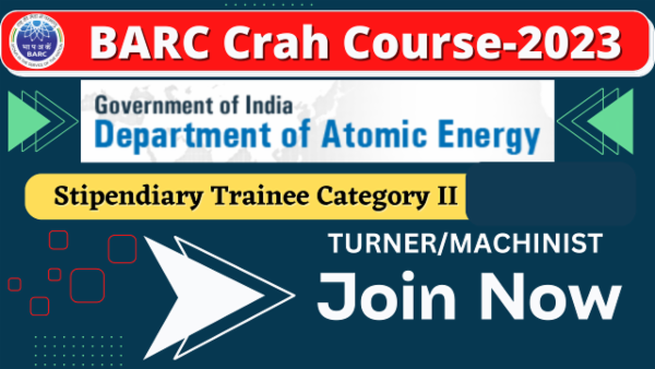 BARC Stipendiary Trainee Category -II TURNER/MACHINIST Advance Test Crash Course-2023. cover