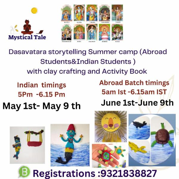 ENROLL WITH US | Dasavatara Storytelling workshop with clay crafting cover