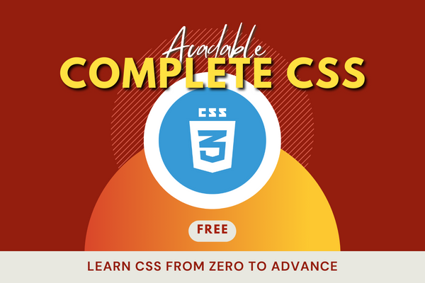 CSS Complete Course From Zero to Advance Level cover