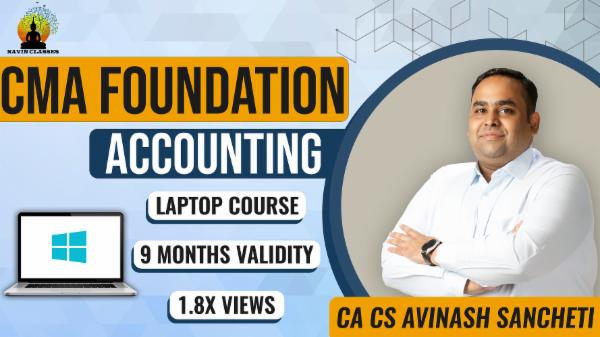 CA FOUNDATION ACCOUNTING JUNE'23- Laptop Course cover