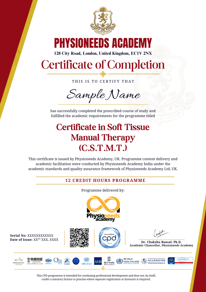 Sample Yoga certificate image - landscape format