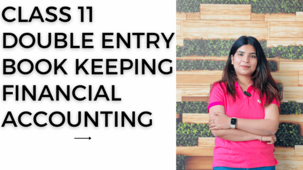 Class 11 Accounts Double Entry Book Keeping cover