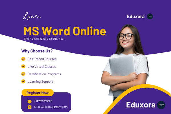 MS WORD Course cover