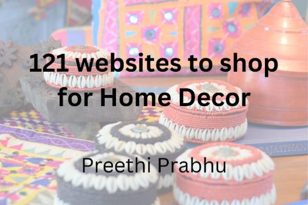 121 websites to shop for Home Decor - Ebook cover