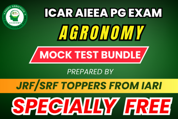 Agronomy free Mock Test for ICAR AIEEA PG EXAM cover