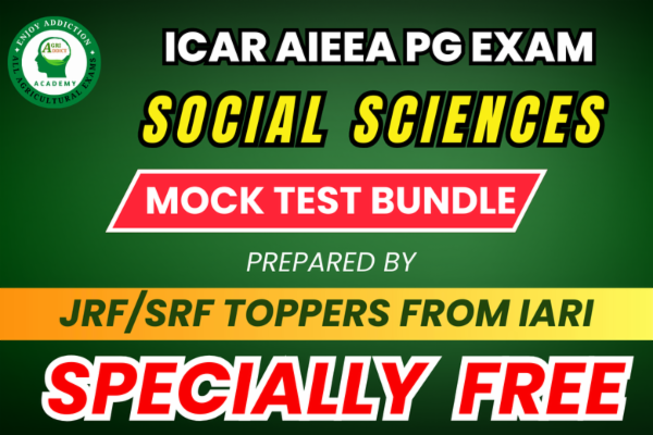 Social Sciences free Mock Test for ICAR AIEEA PG EXAM cover