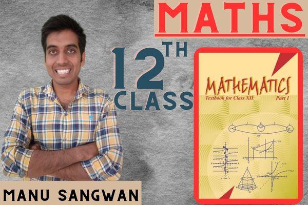 CLASS 12 - MATHS cover