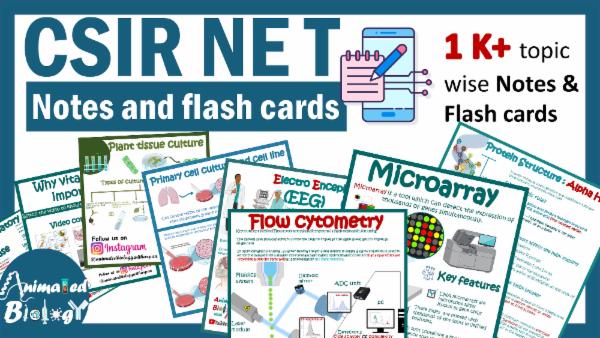 Csir Notes Notes and Flash Cards for CSIR NET Life sciences