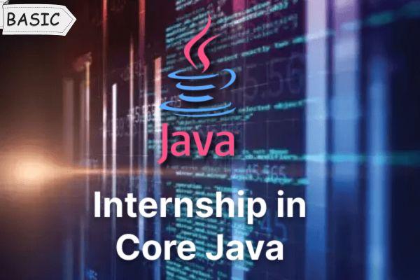 Online Internship in Core Java cover