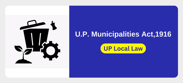 U.P. Municipalities Act,1916 cover