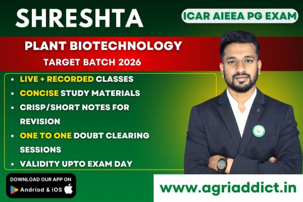 Plant Biotechnology Complete Paid Course-2026 for ICAR AIEEA PG EXAM cover