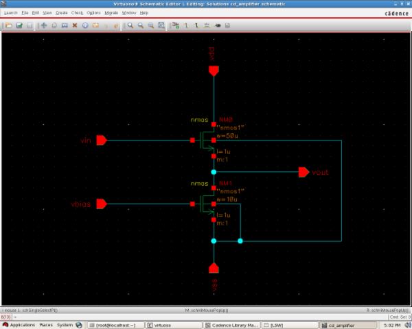 UTB13 - Design of Common Drain Amplifier Using Cadence EDA Tools cover