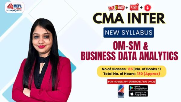 CMA INTER (NEW) - OPERATIONS MANAGEMENT AND STRATEGIC MANAGEMENT AND BUSINESS DATA ANALYTICS COMBO - FOR MOBILE APP (ANDROID / IOS ONLY) cover