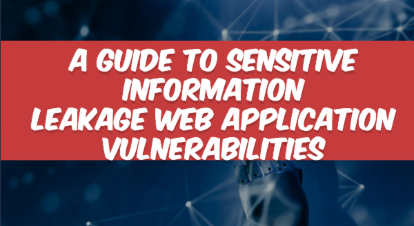 A Guide to Sensitive Information Leakage Web Application Vulnerabilities cover