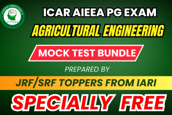 Agricultural Engineering Mock Tests for ICAR AIEEA PG EXAM cover