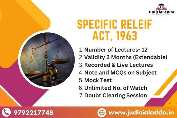 Specific Relief Act, 1963 cover