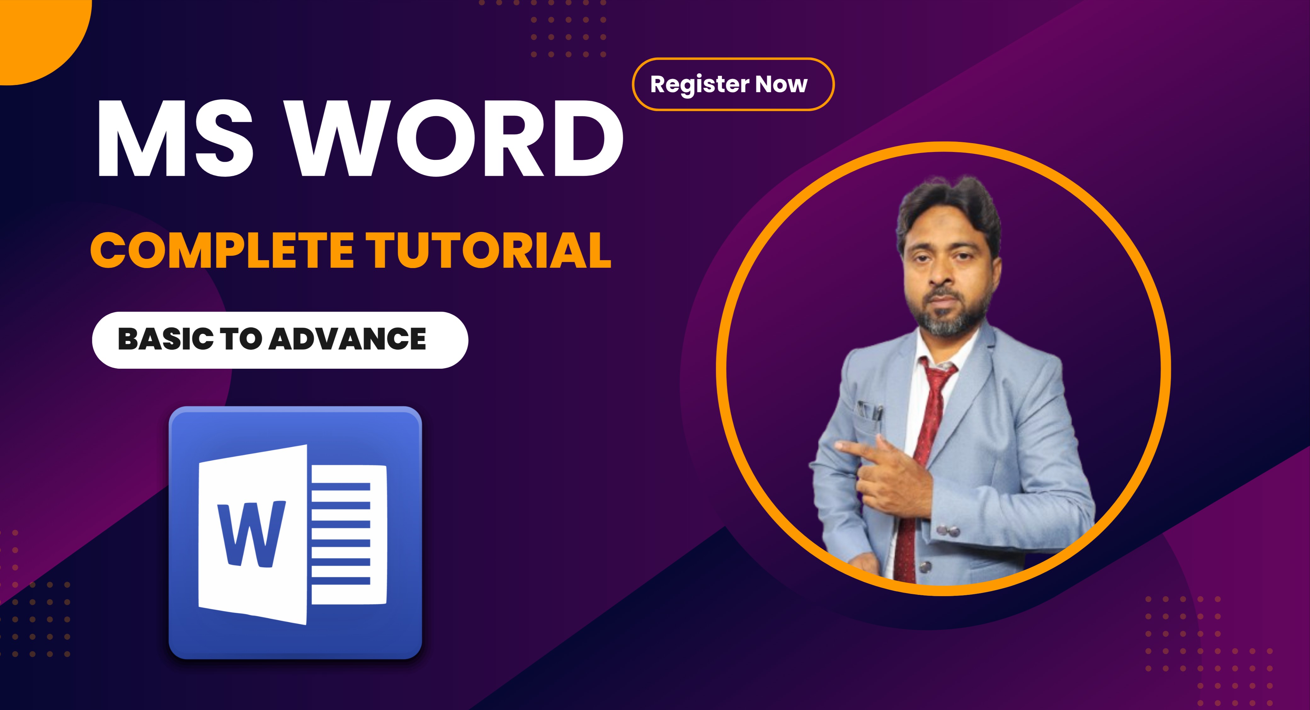 Ms Word (Complete Tutorial) cover