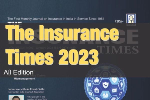 The Insurance Times 2023 - Monthly Journal from India cover
