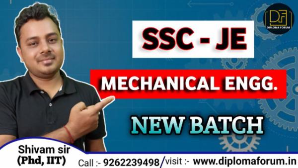 SSC - JE | MECHANICAL ENGG. cover