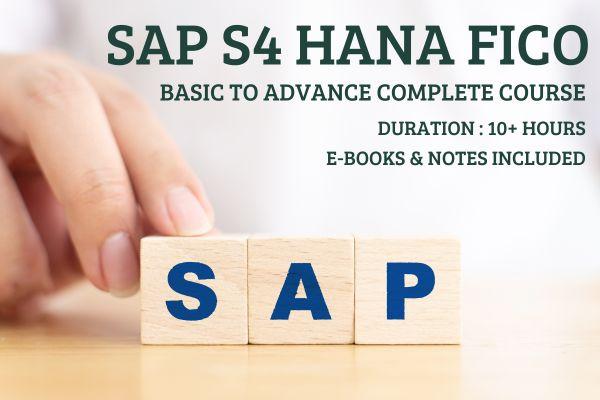 SAP S4 HANA FICO Basic to Advance Complete Course cover