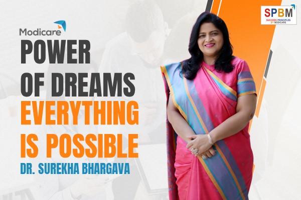 Power of Dreams -Everything is Possible by Dr Surekha Bhargava cover
