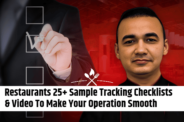 Restaurants 25+ Sample Tracking Checklists & Video To Make Your Operation Smooth (Excel format) cover