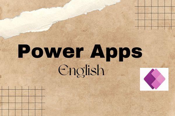 PowerApps in English cover