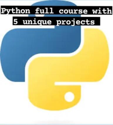 python course and projects cover