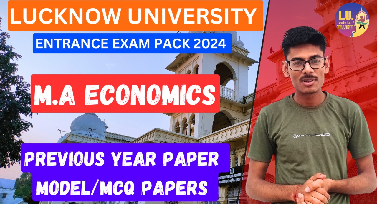 MA Economics Entrance Exam Booster Course Lucknow University 2025 cover