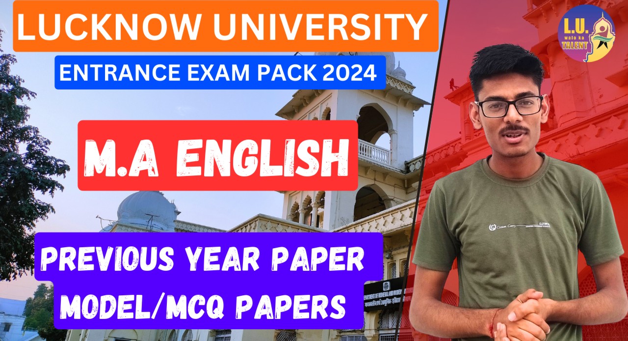 MA English Entrance Exam Booster Course Lucknow University 2025 cover