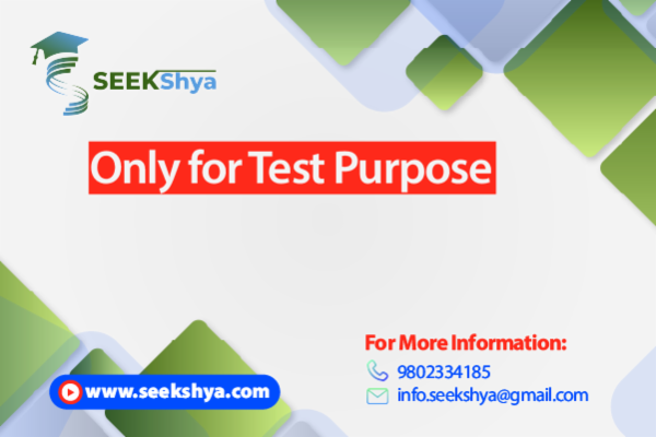 Only for Test Purpose cover