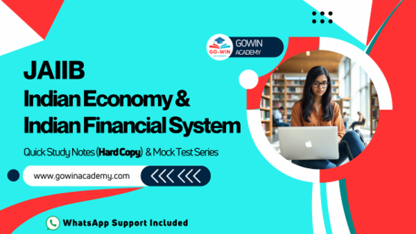 JAIIB Paper 1: Indian Economy & Indian Financial System - Quick Study Notes (Hard Copy) & Mock Test Series cover