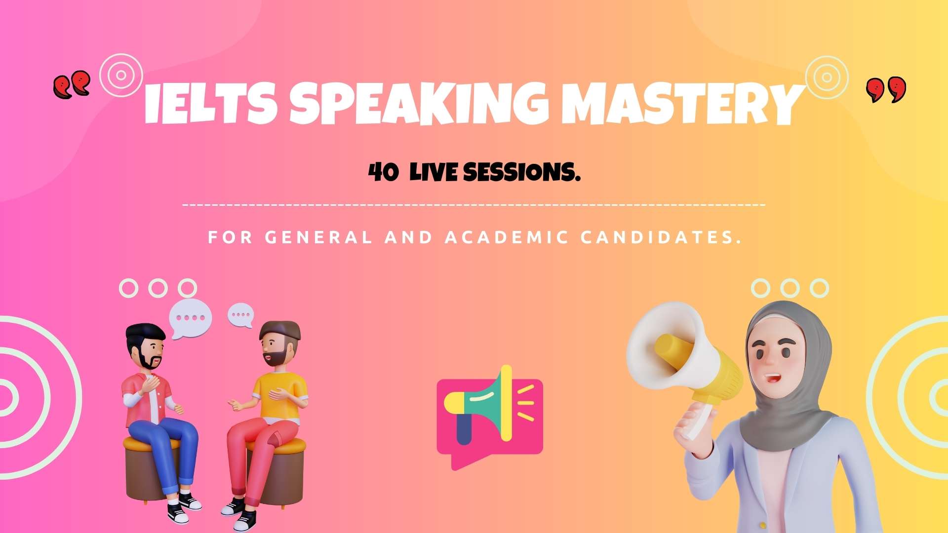 IELTS SPEAKING MASTERY (25 / 40 LIVE SESSIONS). cover