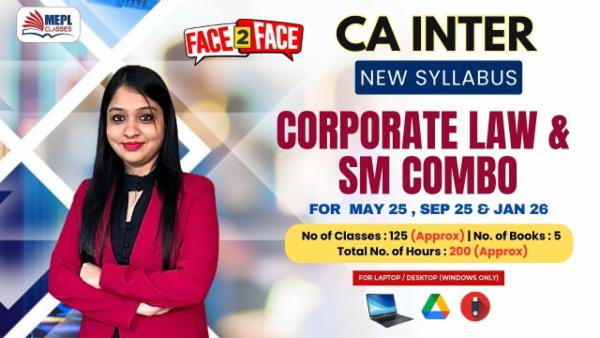 CA INTER (NEW) - LAW & SM COMBO - FACE TO FACE BATCH - FOR LAPTOP/ DESKTOP (WINDOWS ONLY) cover